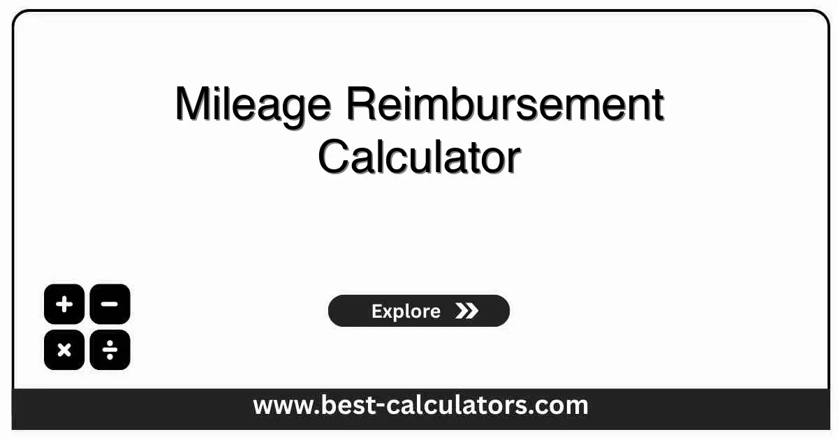 Mileage Reimbursement Calculator - Free online tool to calculate business travel deductions using IRS standard rates with instant results