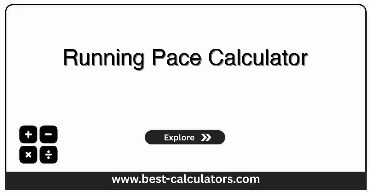 Running Pace Calculator - Free online tool to calculate running pace, time, and distance for workout planning and performance tracking