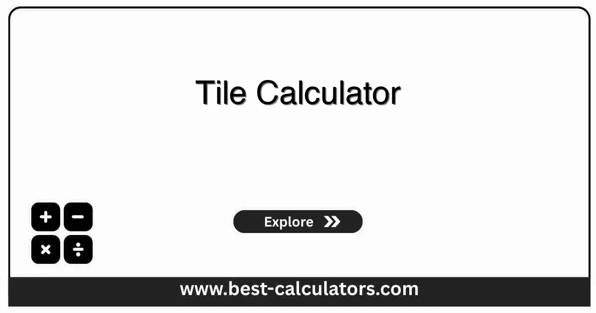 Tile Calculator - Free online tool to calculate tiles needed, area coverage, waste allowance, and boxes for floor and wall tiling projects with instant results.
