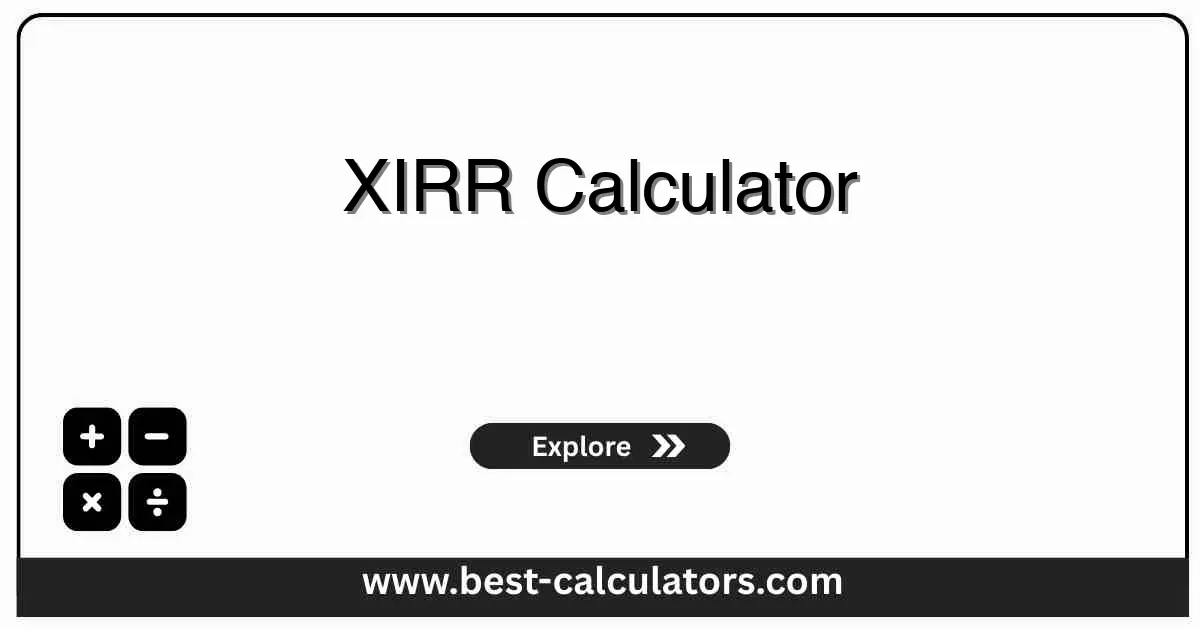 XIRR Calculator - Free online tool to calculate Extended Internal Rate of Return for irregular cash flows and investment analysis